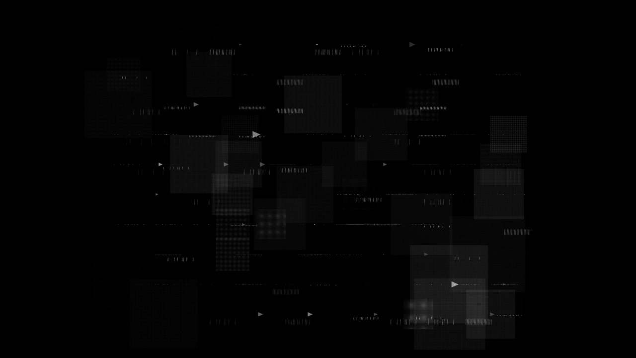 Abstract Digital Data Flow Animation with Geometric Shapes