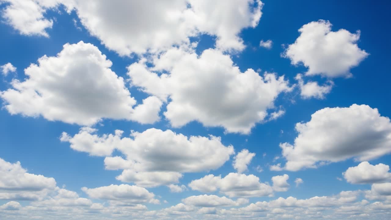 푸른 하늘과 색 구름