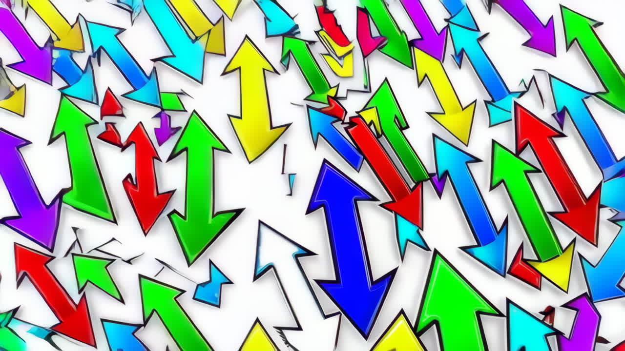 Colorful Abstract Arrows Background