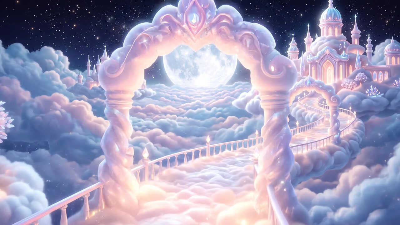 Dreamy Moonlit Cloud Kingdom