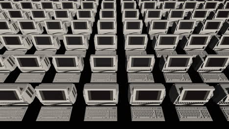 Symmetrical-Infinite-Rows-of-1980s-Desktop-Computers---3D-Animation