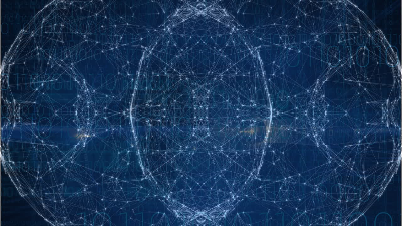 animación de la red de conexiones a través del procesamiento de datos