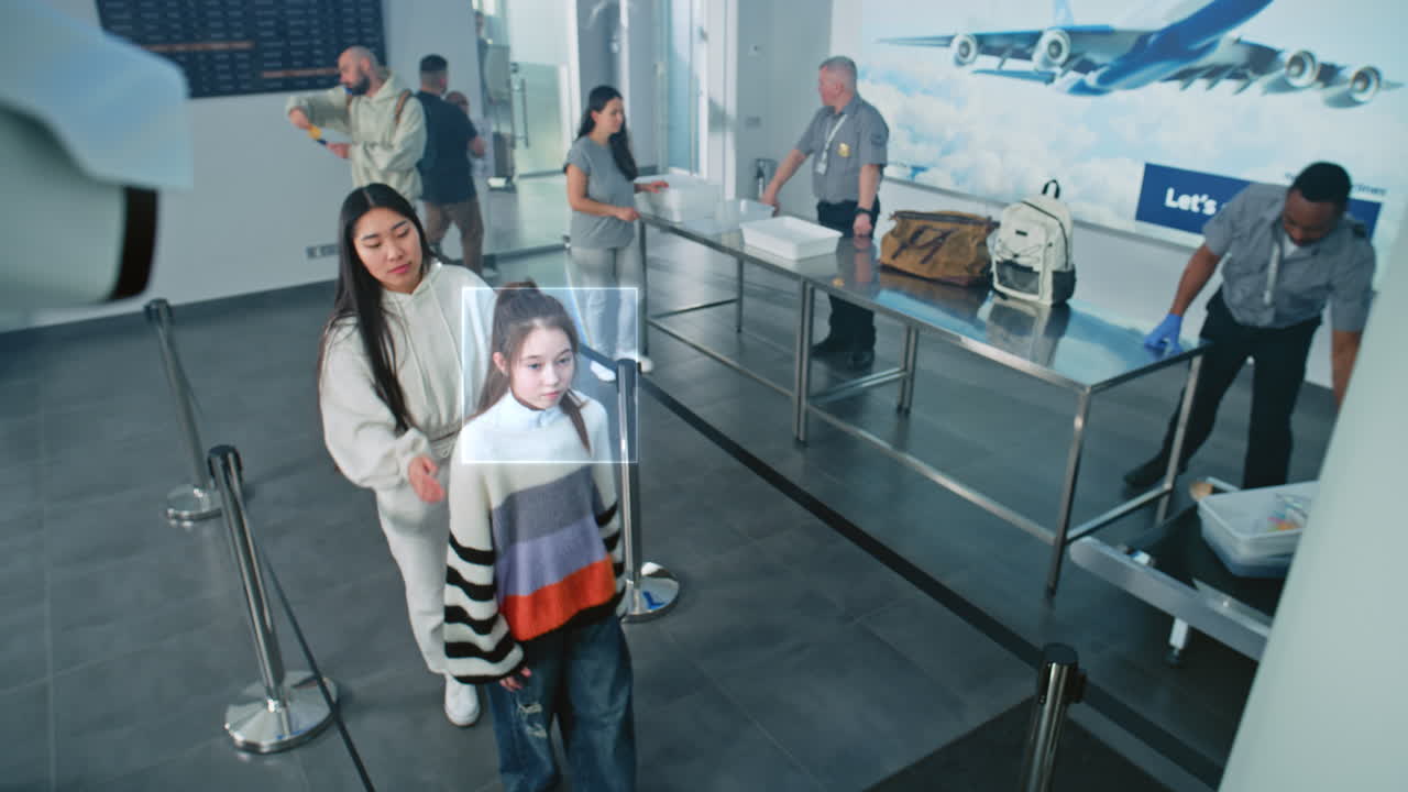 Airport Facial Recognition Security Check