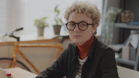 portrait of young businesswoman in office