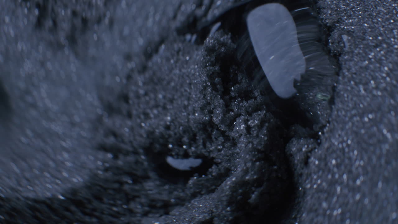 Abstract Texture of Dark Gray Substance