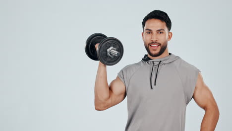 pesas, ejercicio y un hombre que te invita