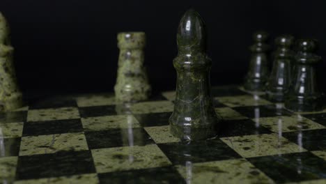 chess piece on a checkered board