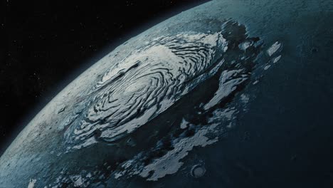 detalle de la superficie del planeta alienígena