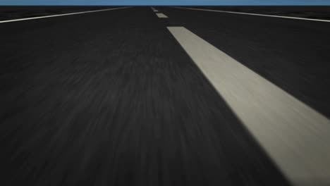 speed flight over road