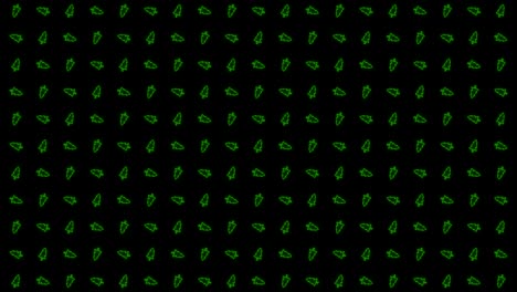 Christmas-Tree-Tiled-Background-Animation-Pattern-in-Glowing-Green-and-Black