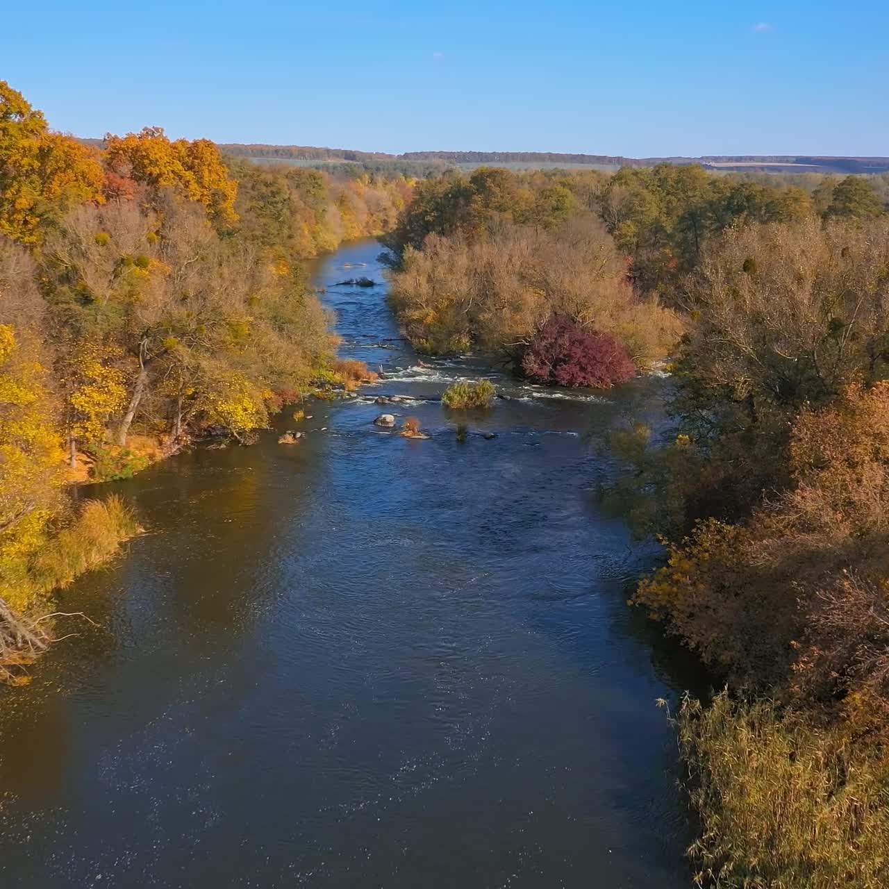 Scenery of beautiful autumn landscape