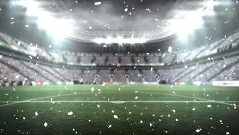 Animation-of-confetti-falling-over-sport-stadium