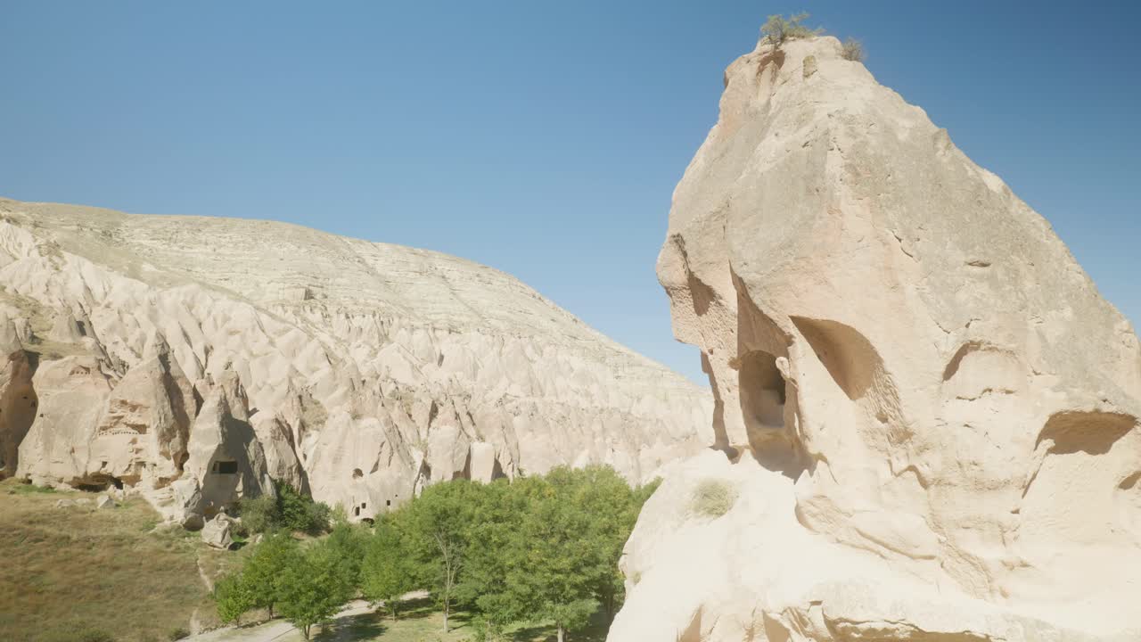 자연적인 암석 침식 형성 극적인 풍경 경관 카파도키아