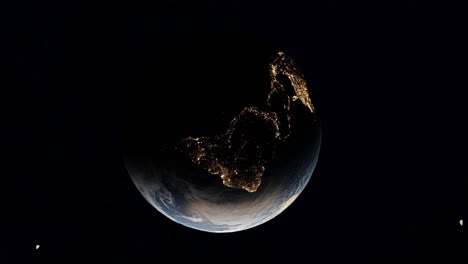 illuminated silence: the western hemisphere at night vertical