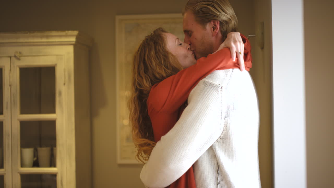 Finding comfort in one another's arms