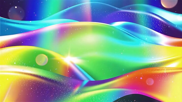 Abstract Flowing Light Waves Background