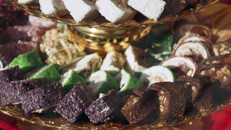 assortment of turkish delights and sweets