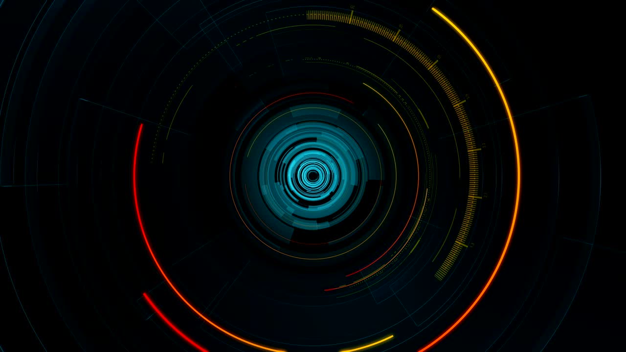 4K Loop Futuristic technological abstract motion graphic background
