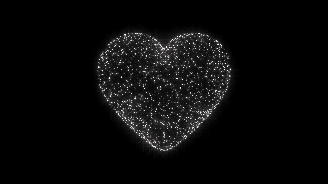 A radiant heart shimmering with tiny sparkling lights, exuding elegance and love, capturing a mesmerizing, luminous glow that symbolizes passion and joy.