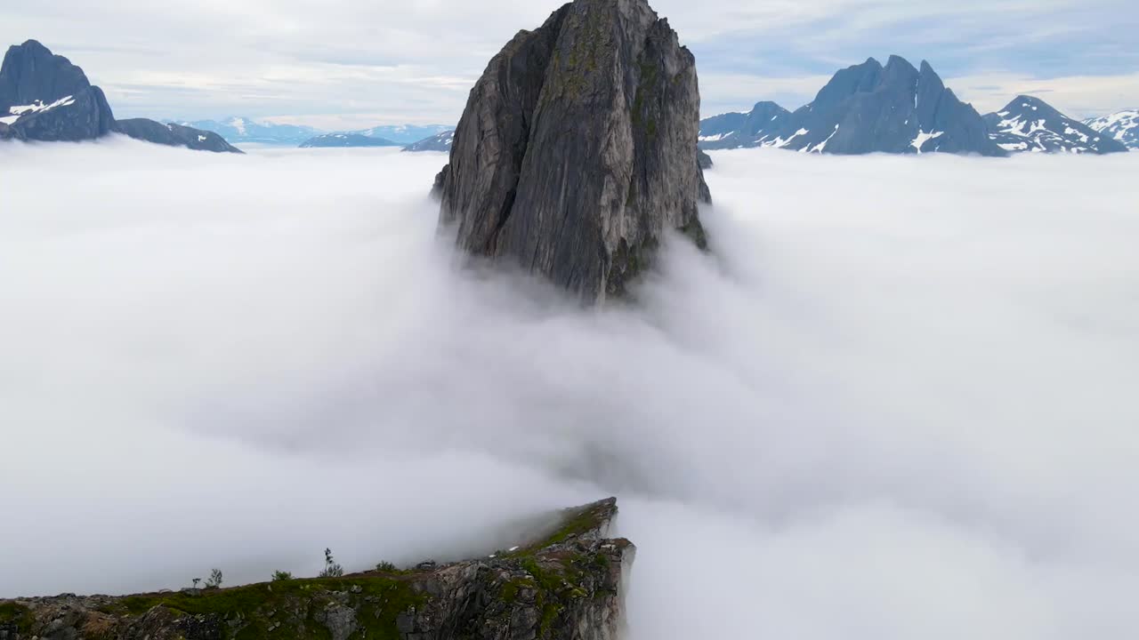 panorama de la montaña de segla, senja, noruega