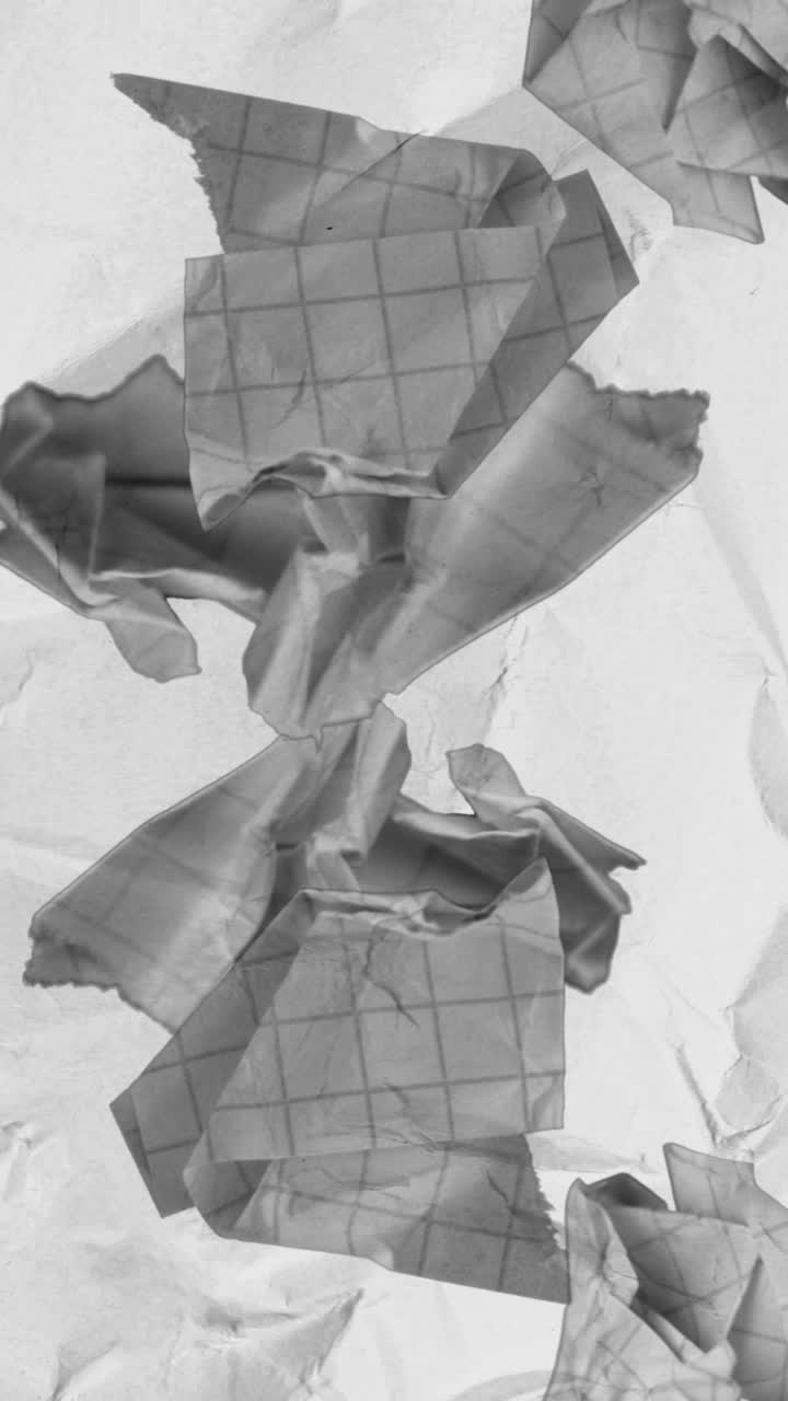 Abstract Crumpled Paper Texture Transition Loop