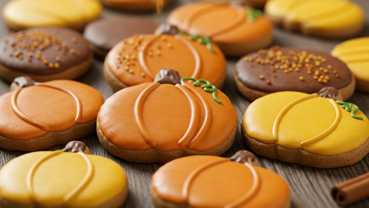 Delicious Pumpkin-Shaped Holiday Cookies