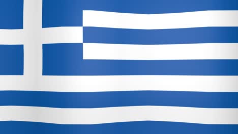 waving flag of greece looping background