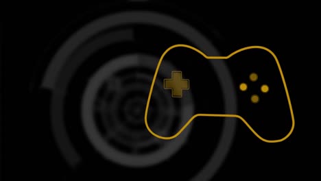 animación del logotipo amarillo del videojuego