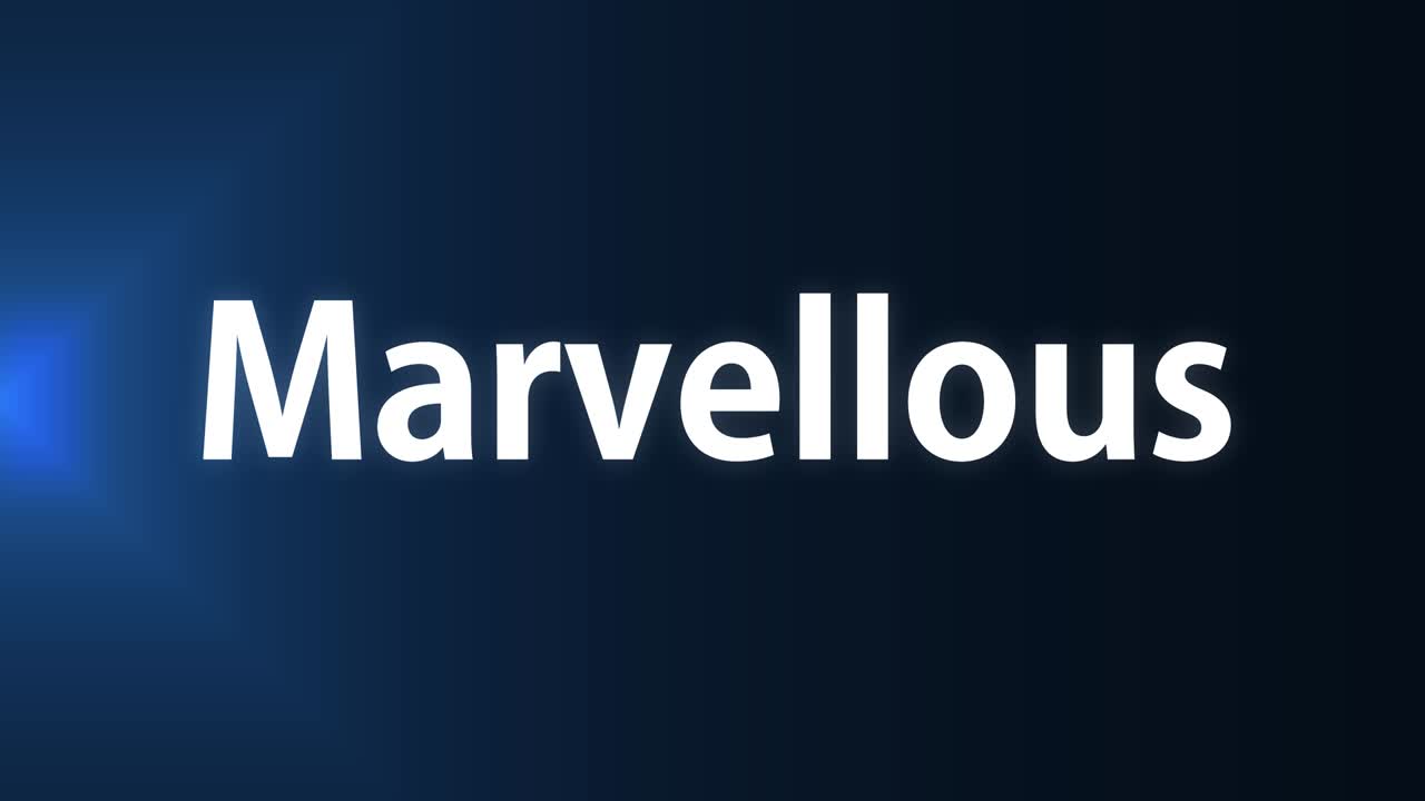 maravilloso texto animación mensaje gráficos de movimiento