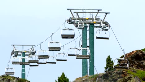 empty chairlift.