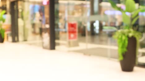personas caminando en un centro comercial ocupado