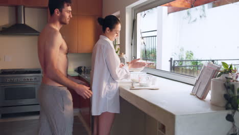 Baking,-love-or-couple-hug-in-kitchen-for-romance