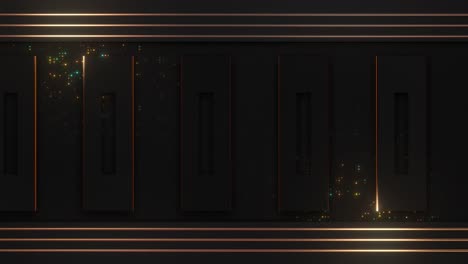 Dark Geometric Background with Glowing Lines