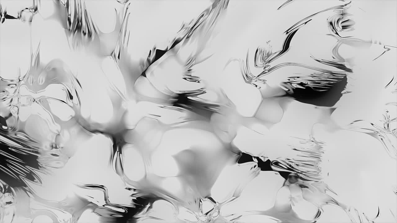 Abstract Black and White Liquid Wave Pattern