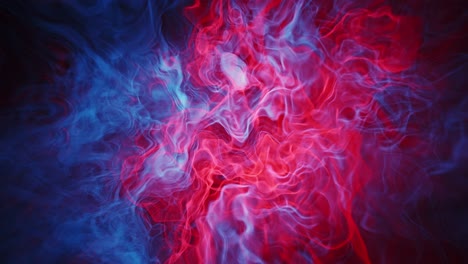 Neonblaue-Und-Rote-Dualität-Aus-Tanzenden-Lichtmustern-Und-Fließenden-Energielinien,-Erhellen-Ihre-Seelenreise-Durch-Den-Raumzeitraffer