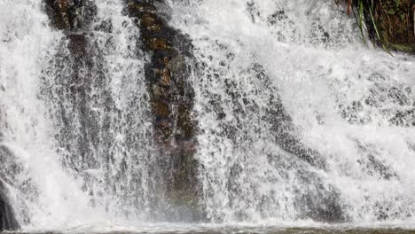 splashing stream of datanla waterfall in da lat, vietnam