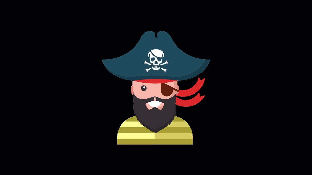 Icona animata del personaggio pirata: costruzione