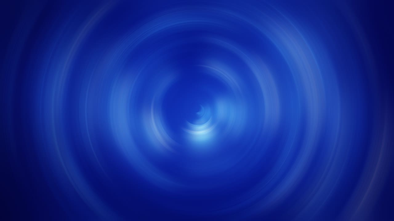 방사선 이동 애니메이션의 효과를 가진 파란색 스핀 서클의 추상적인 원활한 루프 패턴, 반이는 금속 반지 애니메이션, 비즈니스 프레젠테이션을위한 추상적인 배경, 원활 한 루프 4k 3d 렌더링