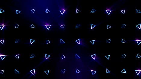 patrón de pirámide geométrica. baile de pirámides. animación de bucle de símbolo de negocio. diseño de red de negocios.