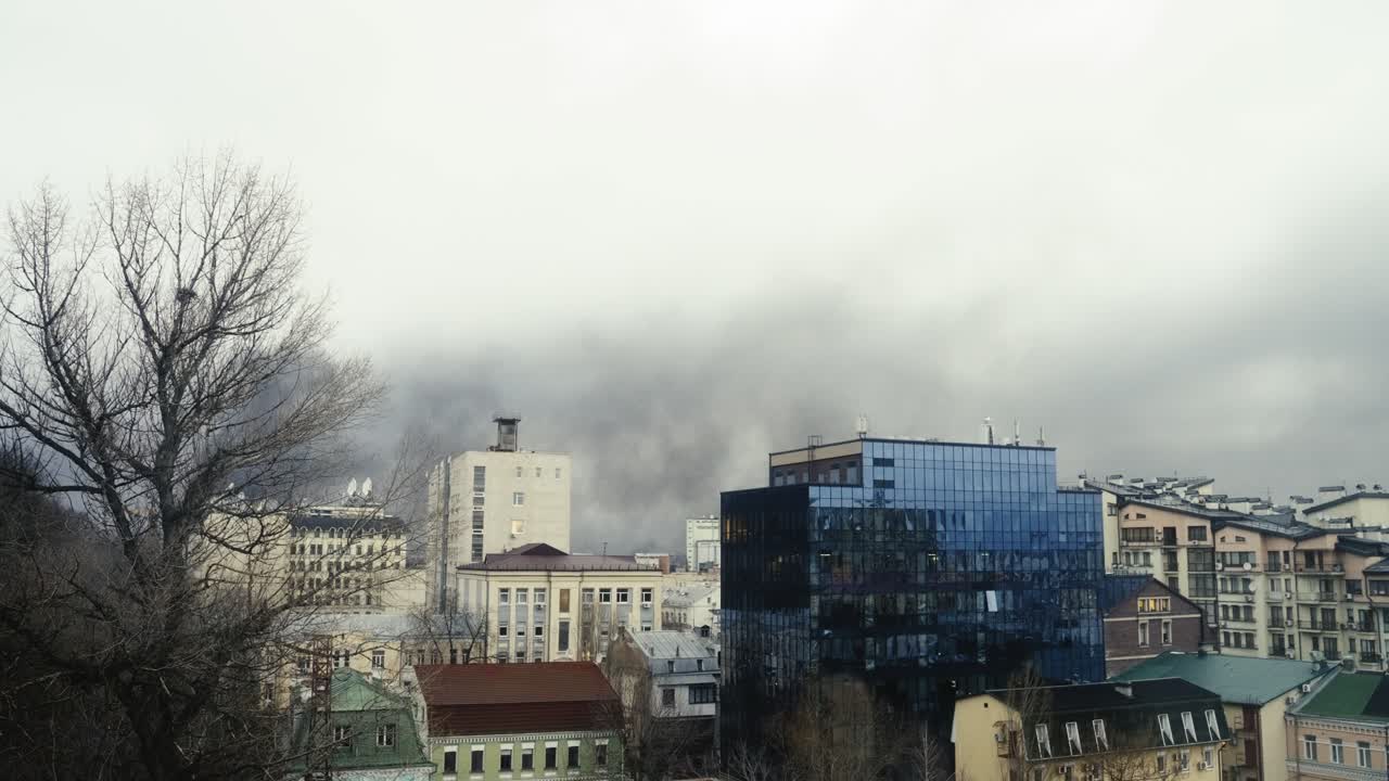 Missle attack on Podil area in Kyiv Jan 2 2024. Russian aggression in Ukraine