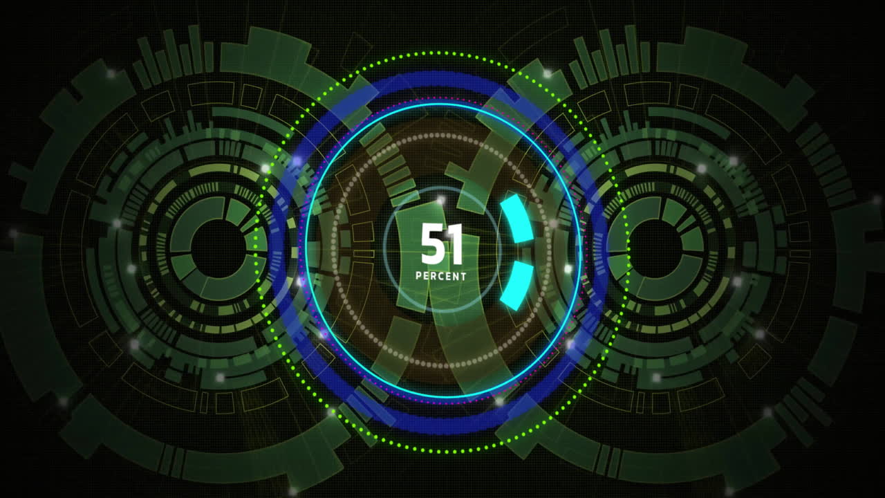 animación del círculo de carga sobre el escaneo de ámbitos