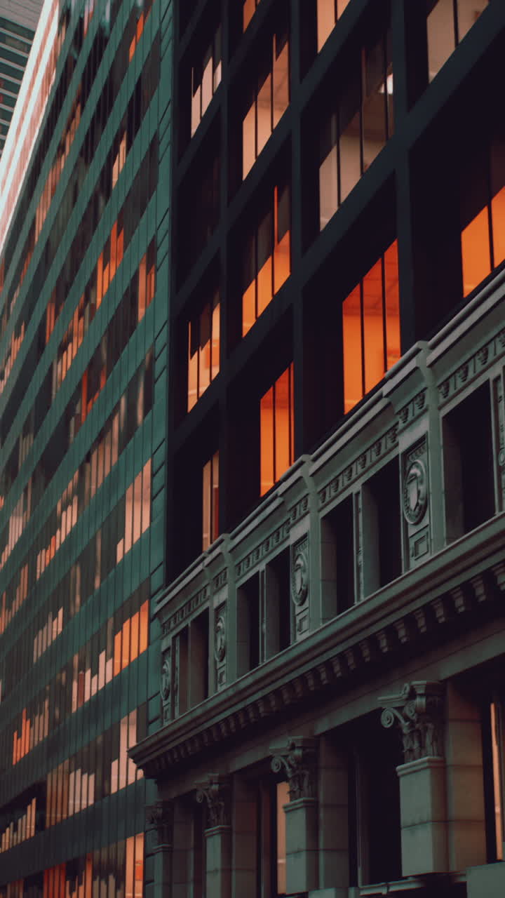 Paesaggio urbano con edifici