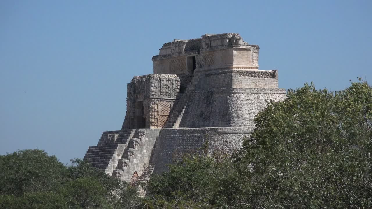 Pyramid of the Magician at Uxmal, Yucat&aacute;n, Mexico