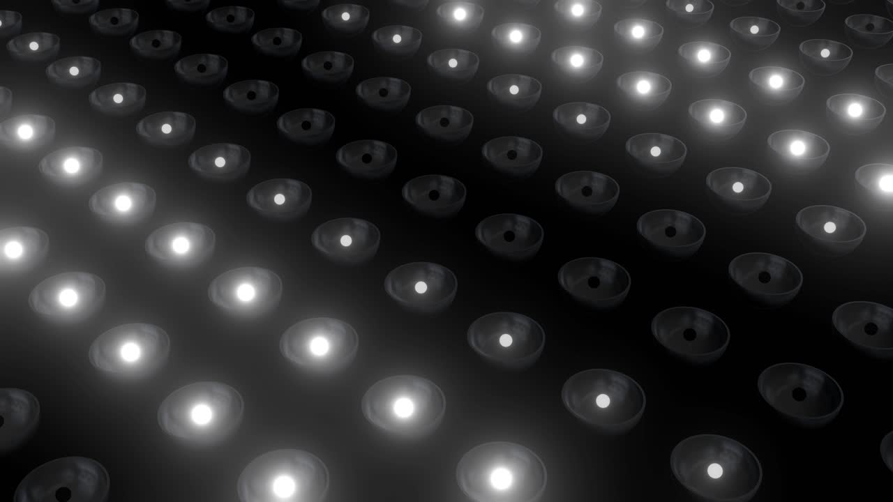 Abstract Pattern of Illuminated Circles