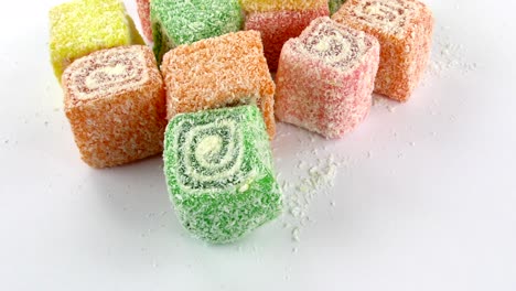 caramelo dulce gelatina y delicioso postre de azúcar