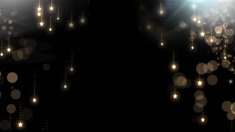 luces brillantes sobre un fondo negro
