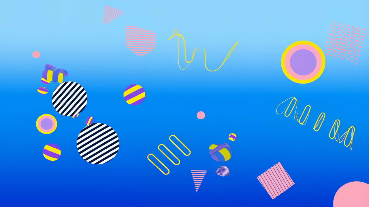 Abstract geometric pattern background with colorful shapes