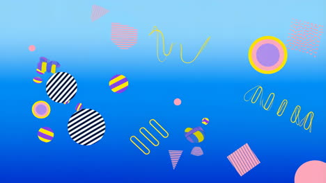 abstract geometric pattern background with colorful shapes