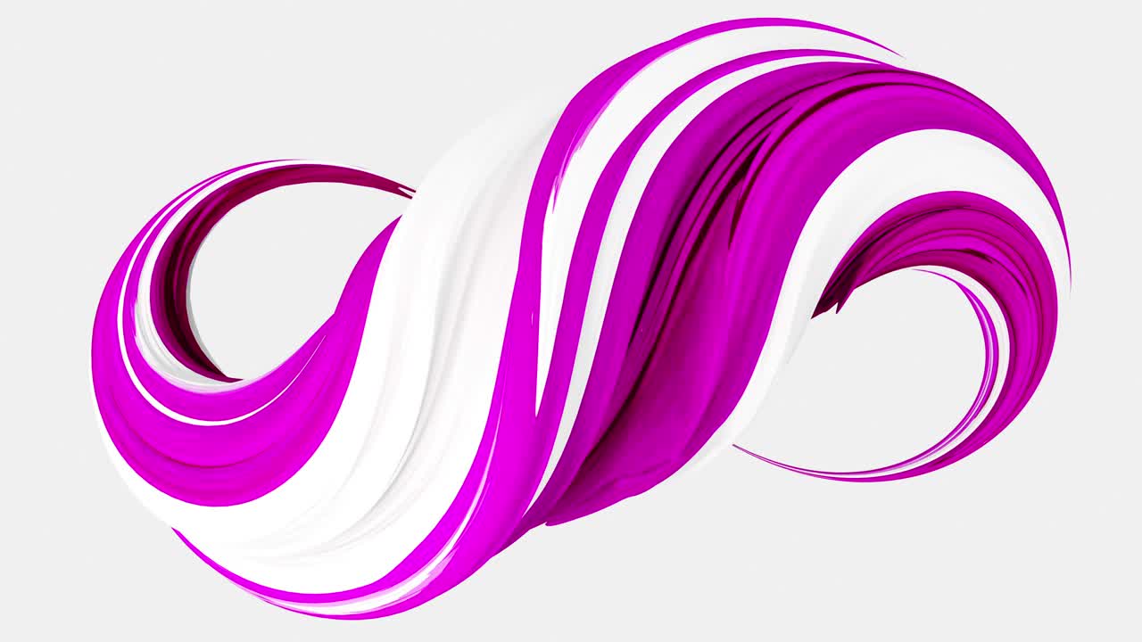 conjunto de diferentes colores de líneas de formas volando. 4k circuito de animación render de imágenes.