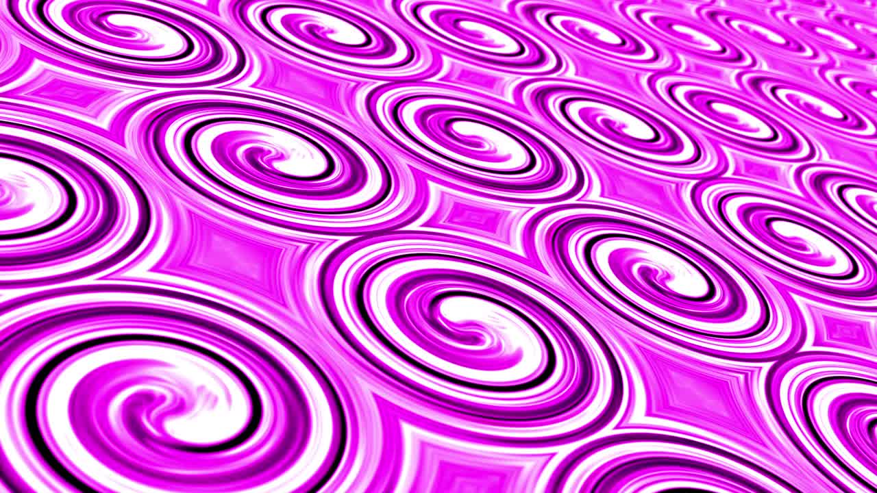 Abstract Purple Pink Swirl Circle Mosaic Flickering Loop. Computer generated gradient solids. Perfect to use with music, backgrounds, transition and titles. 4K 3D rendering seamless loop ready.